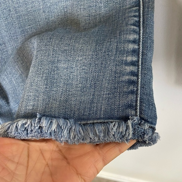 Democracy AB Technology Women's Skinny Jeans Size 10 Blue Raw Hem Distressed - Picture 8 of 11